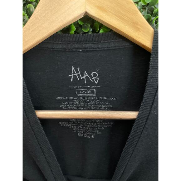 ALab, Black T-Shirt, Peace Van, Alien, Bikini Girls Men’s Size L - Picture 3 of 4